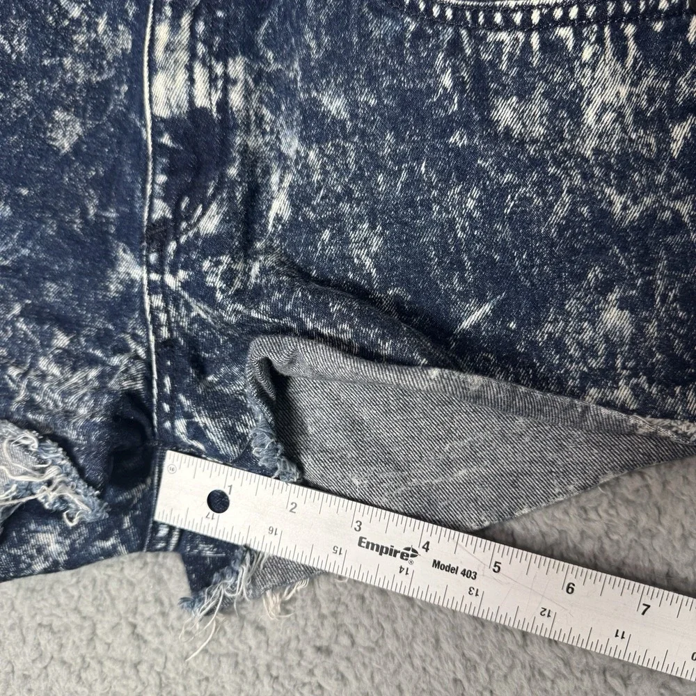 Rag & Bone Jean Shorts Cutoff In Blue Acid Wash Size 27 Jean Denim Boyfriend Hot